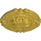 Ekena Millwork Southampton Ceiling Medallion (Fits Canopies up to 2 3/4"), 16 3/8"OD x 1 3/4"P, Rich Gold CM17SORGS - alternate 4